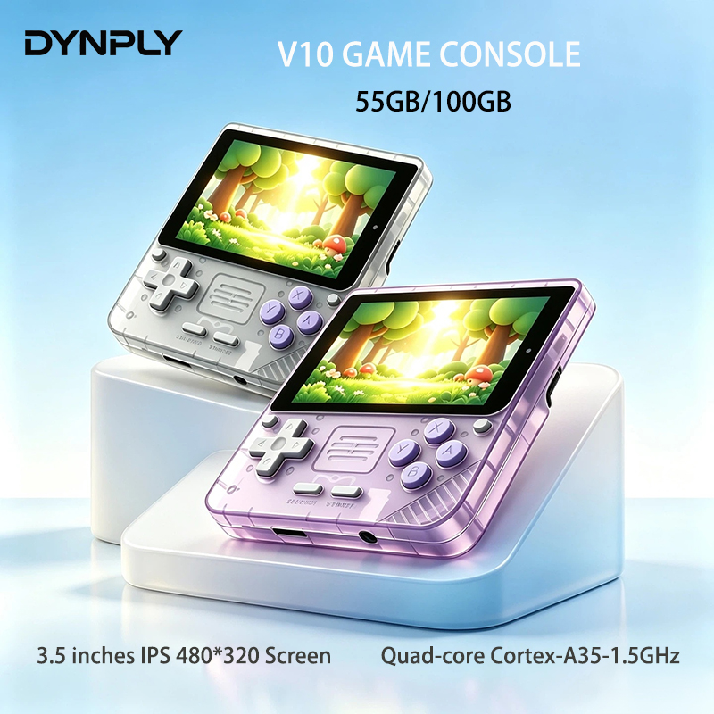 Retro Gaming Kiosk - POWKIDDY V10 3.5-Inch IPS Oca Hd