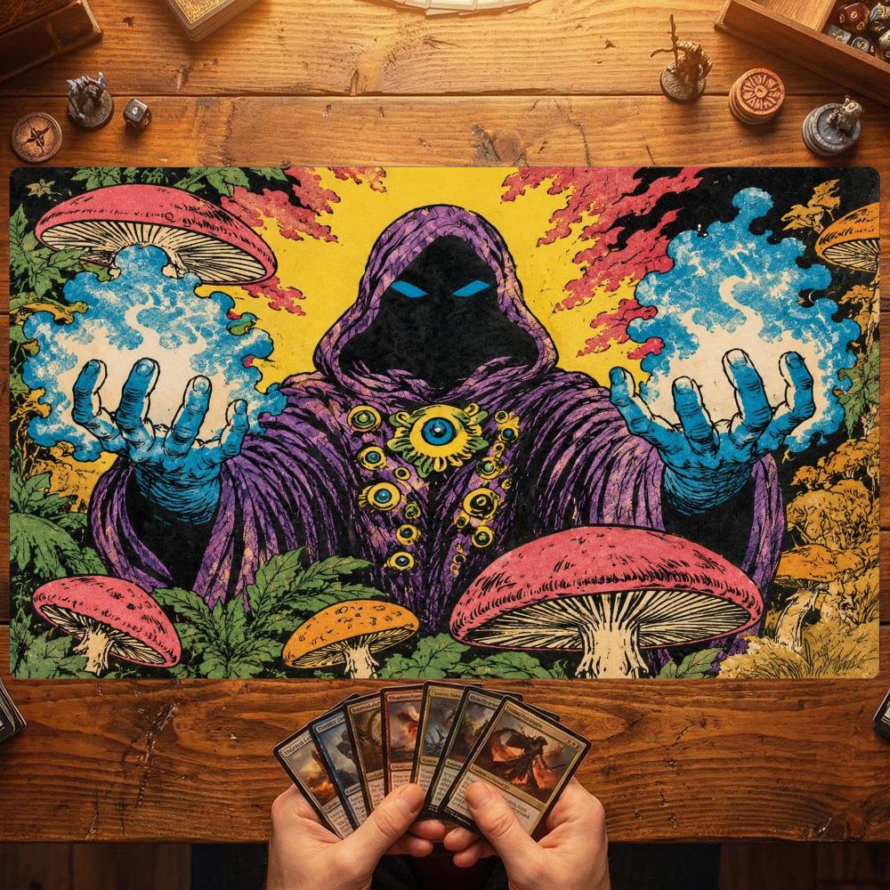 Mouse Gaming Retro - TCG Playmat Retro Mushroom Sorcerer 35X60CM