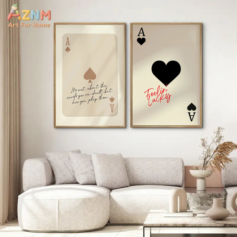 AZNM Ace of Spades Feeling Luc - Retro Poster Gaming recension och pris