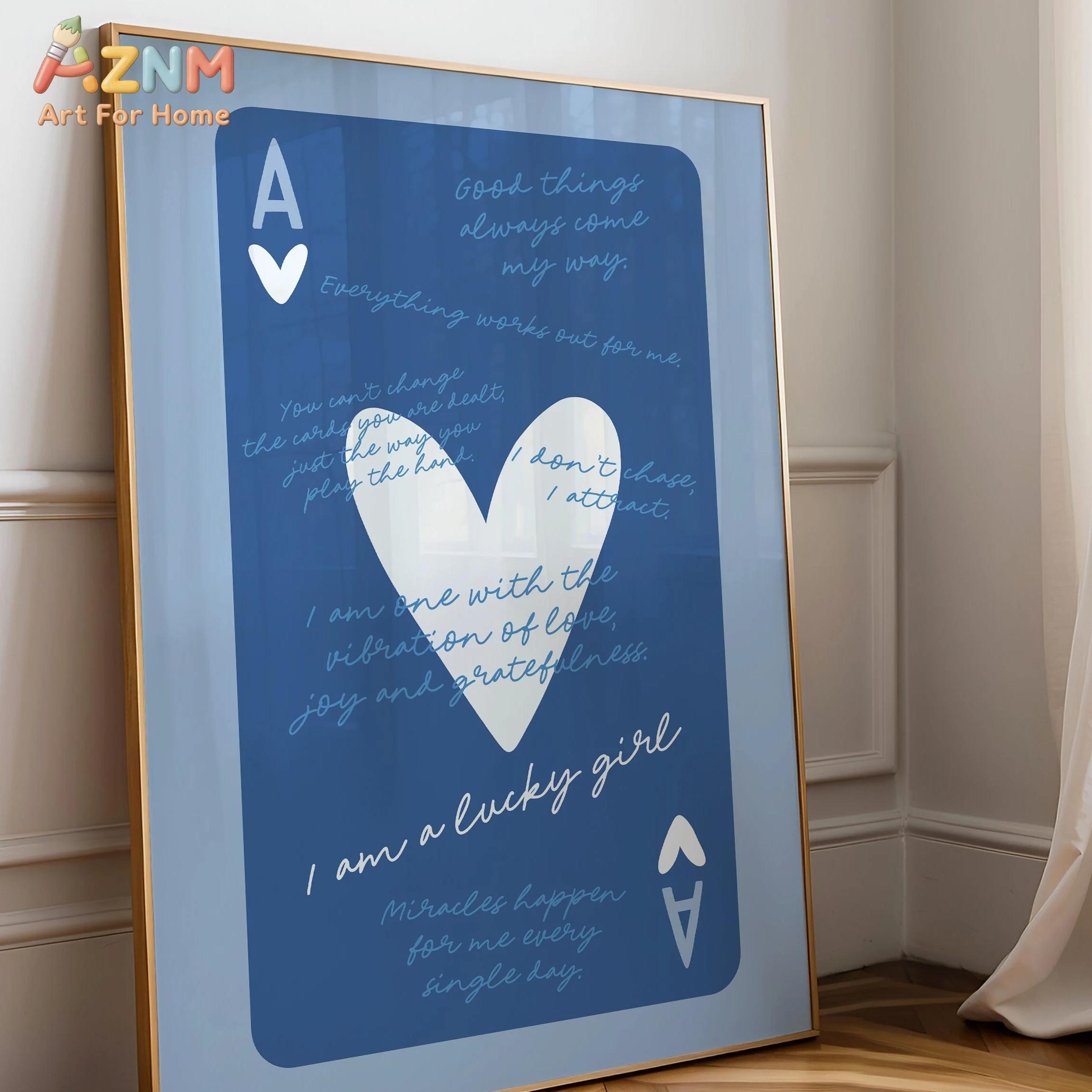 AZNM Ace of Spades Feeling Luc - Retro Poster Gaming recension och pris