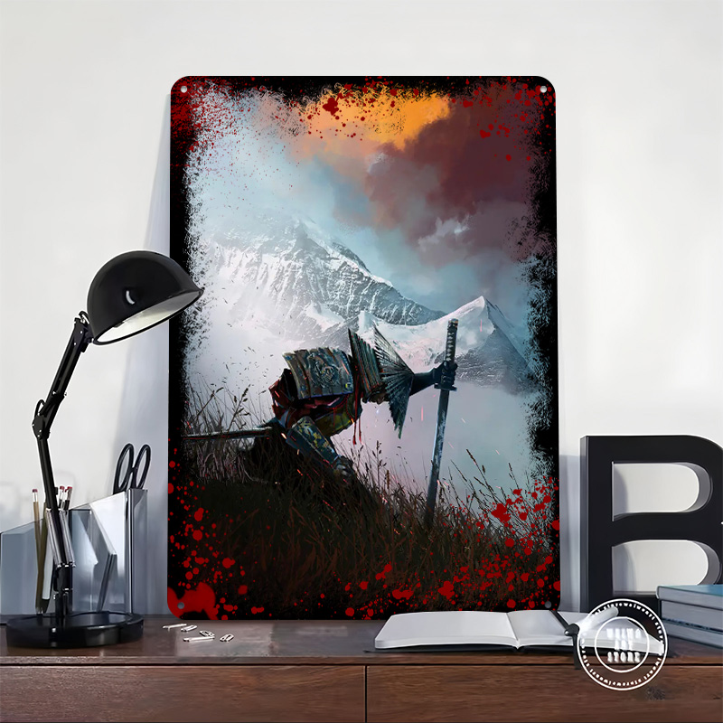 Samurai Pop Art Printed Poster - Retro Poster Gaming recension och pris