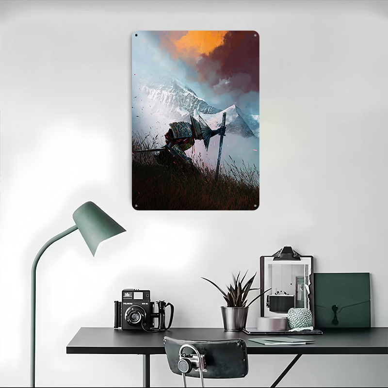 Samurai Pop Art Printed Poster - Retro Poster Gaming recension och pris