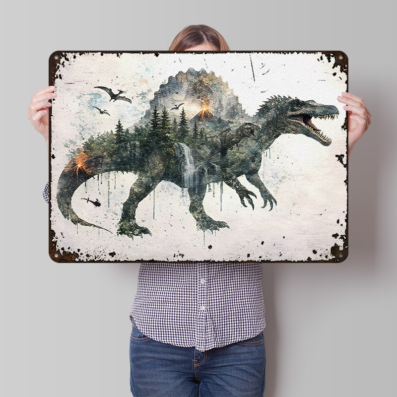 Spinosaurus Metal Poster Custo - Retro Poster Gaming recension och pris