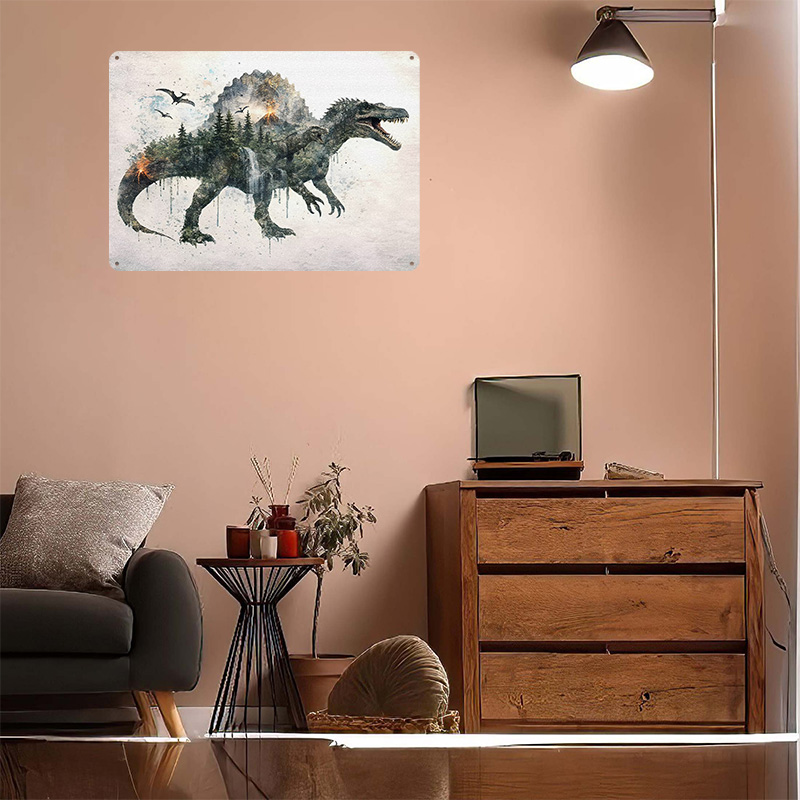 Spinosaurus Metal Poster Custo - Retro Poster Gaming recension och pris