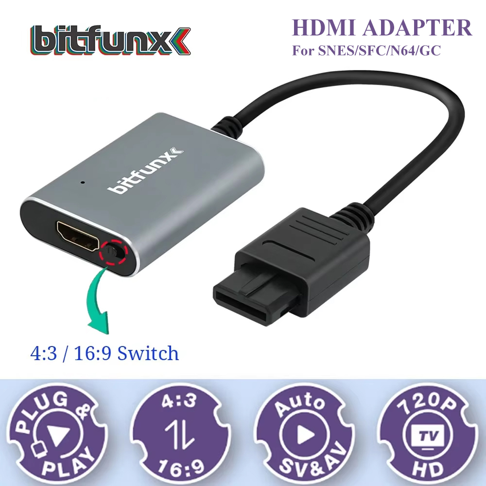 Bitfunx 720P Svideo / AV To HD - Retro Gaming Station recension och pris
