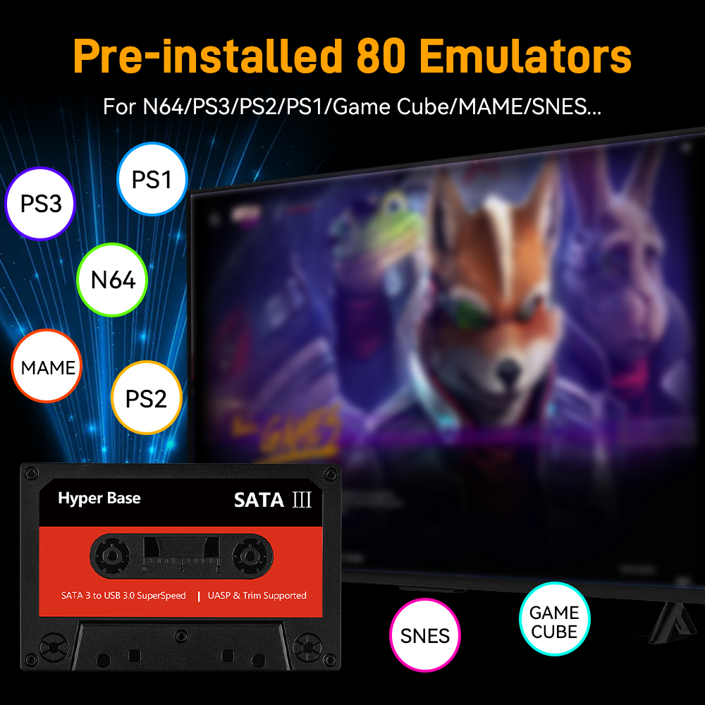 Batocera 500G/2T Emulator Game - Retro Gaming N64 recension och pris