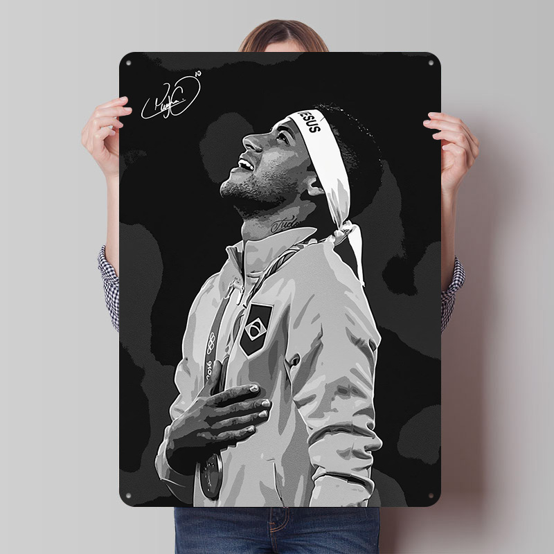Neymar Jr. Portrait Poster Cus - Retro Poster Gaming recension och pris