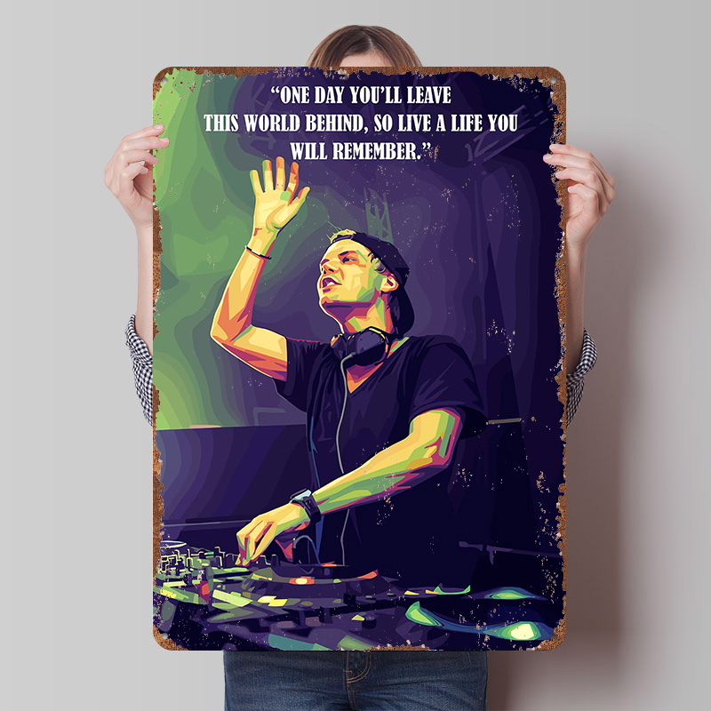 Avicii Quotes Printed Poster C - Retro Poster Gaming recension och pris