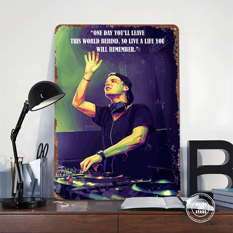 Avicii Quotes Printed Poster C - Retro Poster Gaming recension och pris