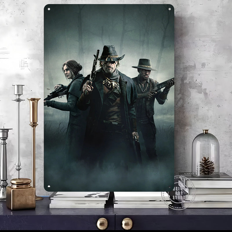 Showdown 1896 Game Metal Poste - Retro Poster Gaming recension och pris