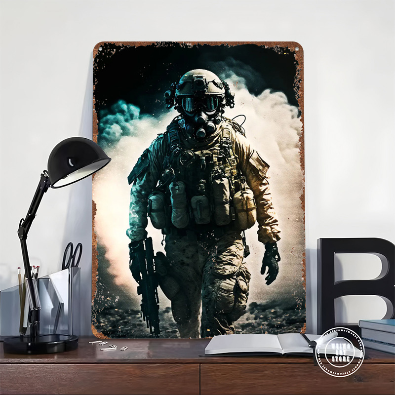 Troops Hunter Metal Poster Cus - Retro Poster Gaming recension och pris