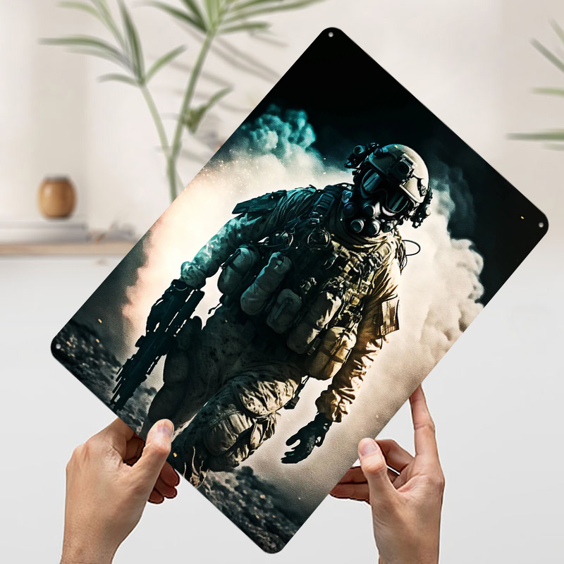 Troops Hunter Metal Poster Cus - Retro Poster Gaming recension och pris