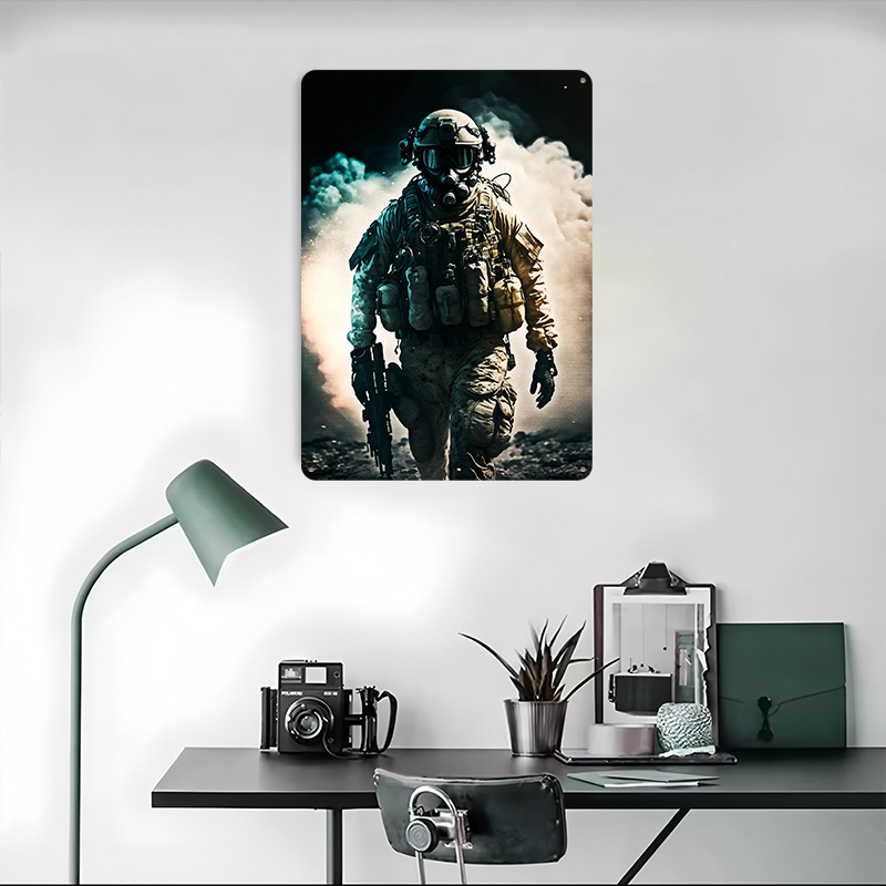 Troops Hunter Metal Poster Cus - Retro Poster Gaming recension och pris