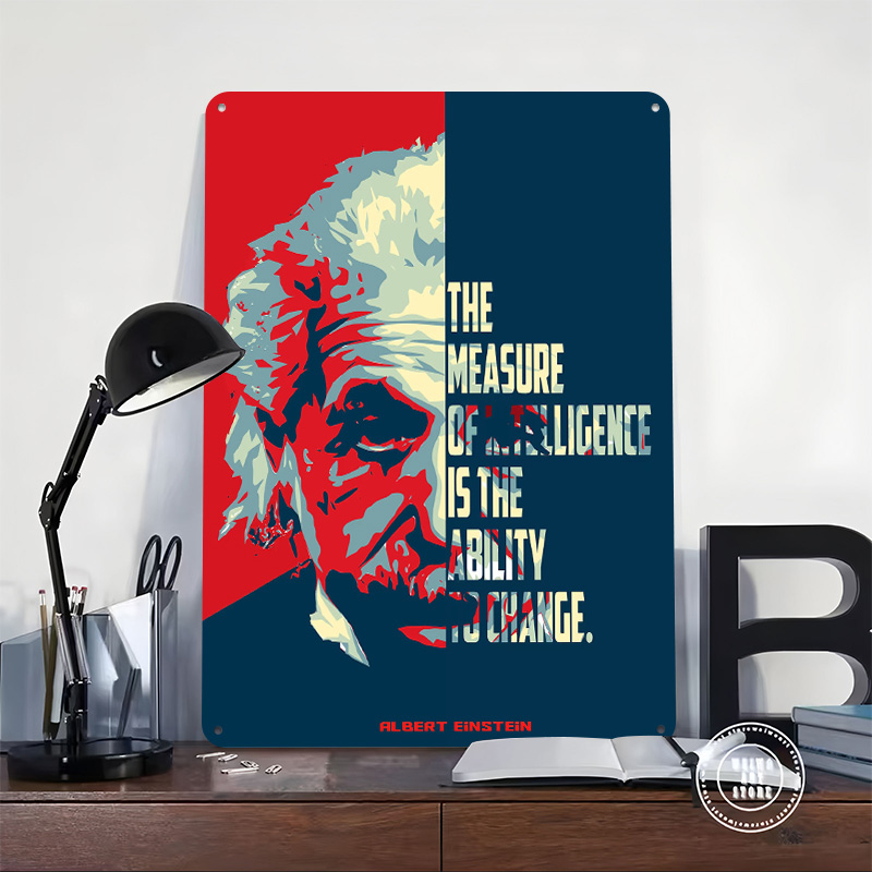 Albert Einstein Quotes Tinplat - Retro Poster Gaming recension och pris