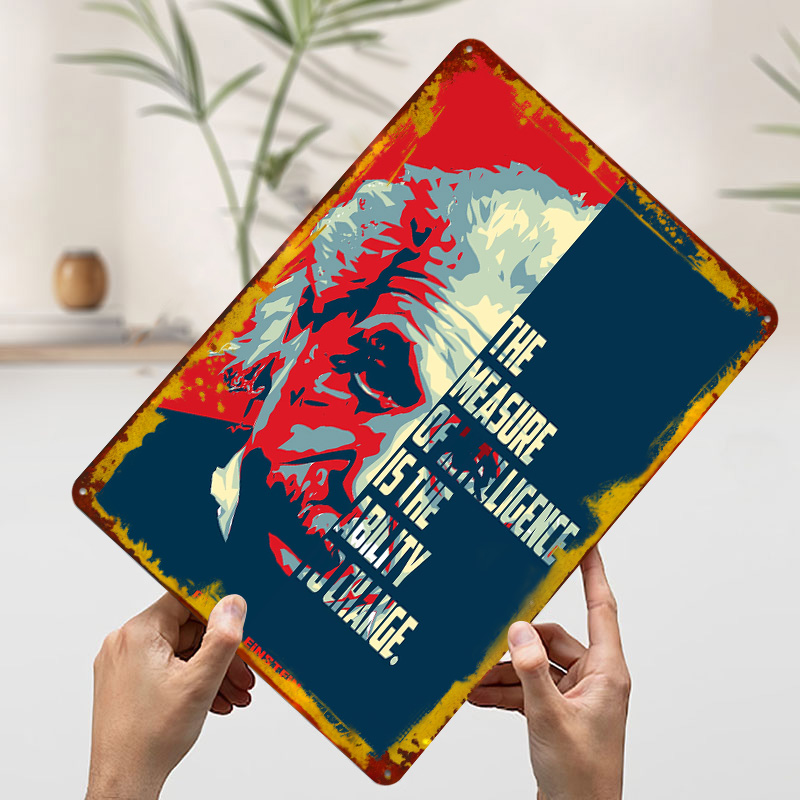 Albert Einstein Quotes Tinplat - Retro Poster Gaming recension och pris