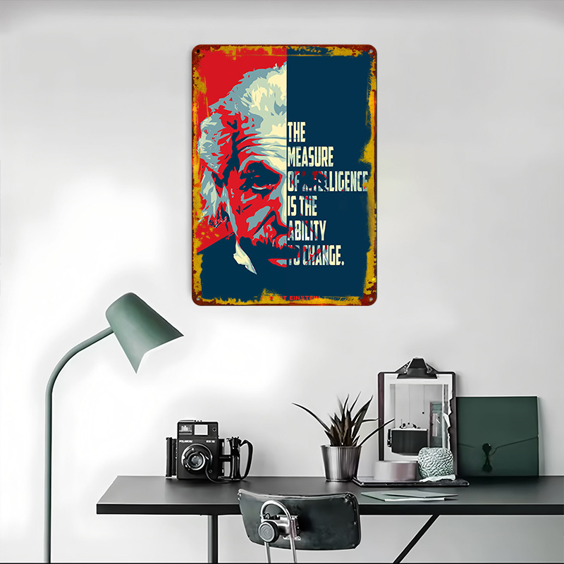 Albert Einstein Quotes Tinplat - Retro Poster Gaming recension och pris