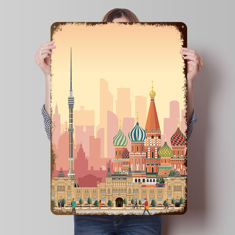 Moscow Travel Print Printed Po - Retro Poster Gaming recension och pris