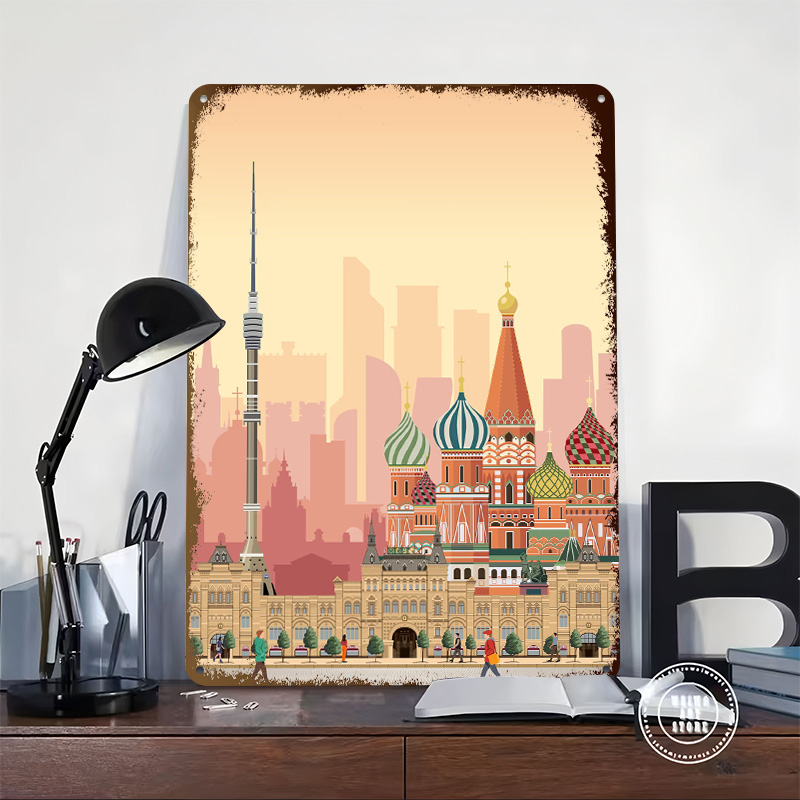 Moscow Travel Print Printed Po - Retro Poster Gaming recension och pris