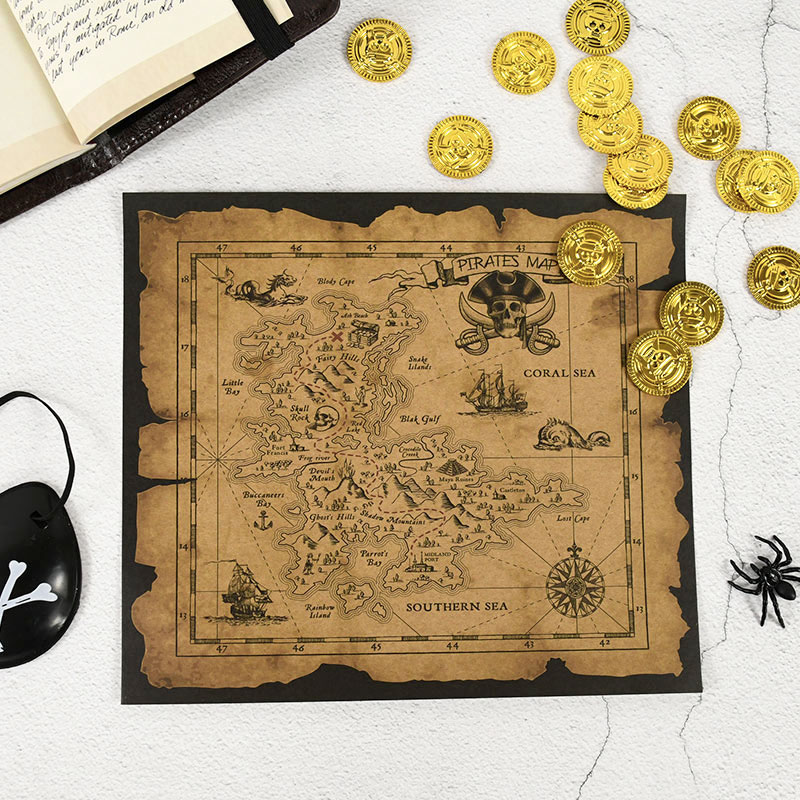 Pirate Adventure Treasure Hunt - Retro Poster Gaming recension och pris