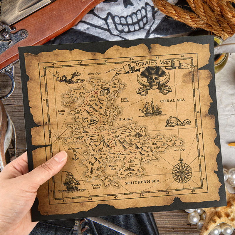 Pirate Adventure Treasure Hunt - Retro Poster Gaming recension och pris