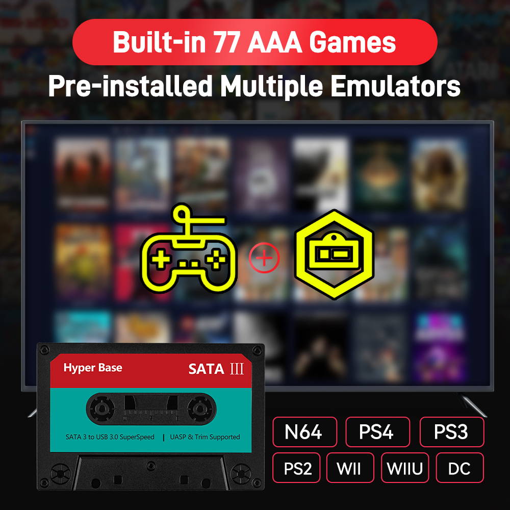 Portable 500G/2T Retro Game Ha - Retro Gaming Emulator Console recension och pris