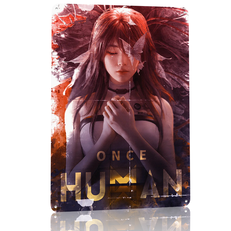Once Human Digital Art Tin Pos - Retro Poster Gaming recension och pris