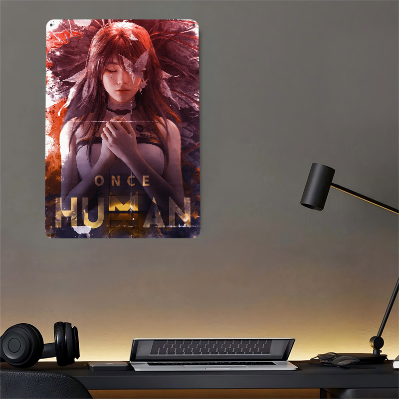 Once Human Digital Art Tin Pos - Retro Poster Gaming recension och pris