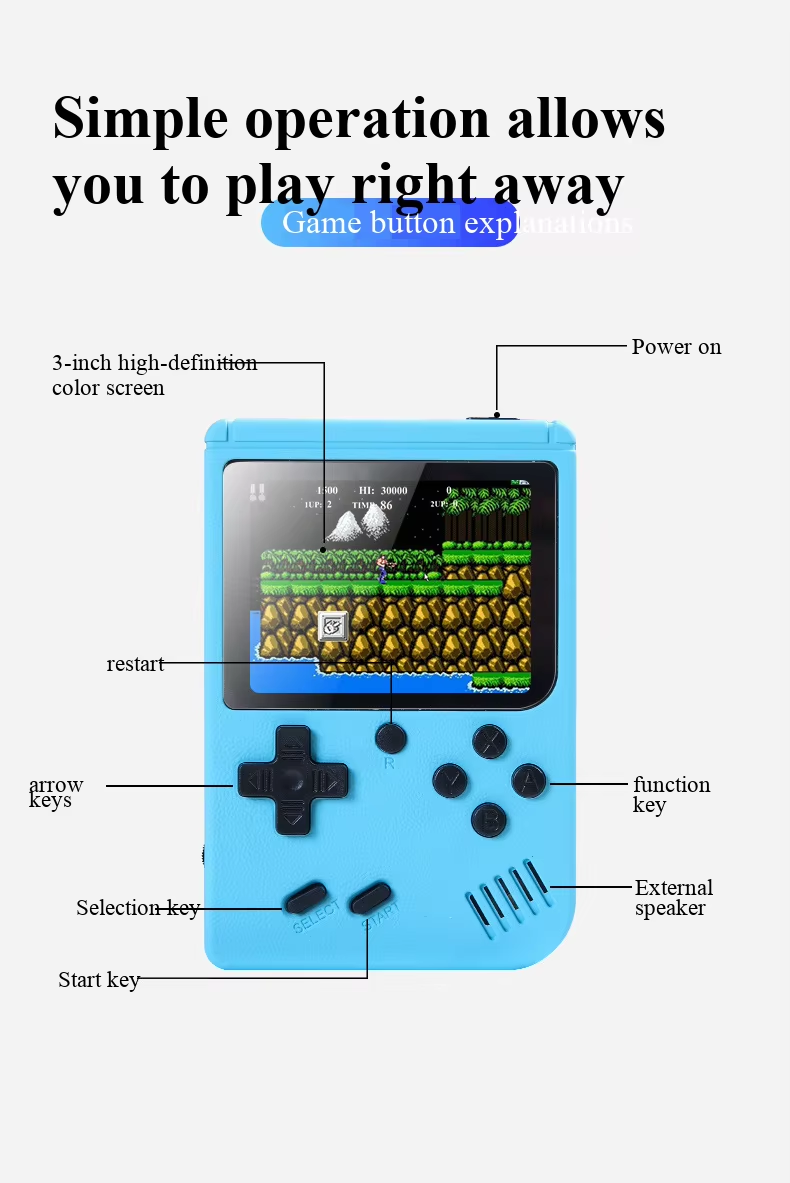 NEW 3 Inch Portable Retro Mini - Retro Gaming N64 recension och pris